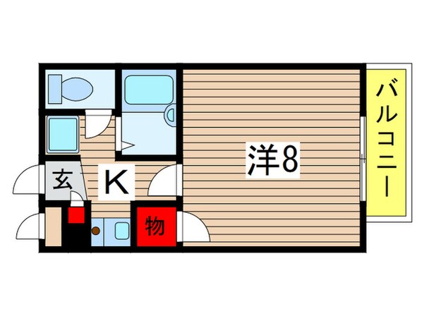 コーポクレールの物件間取画像